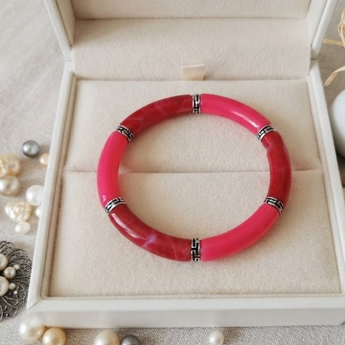 Kit bracelet fil élastique et perles incurvées