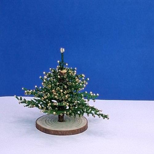Sapin de noël en perles / cadeau de noël / arbre de rocaille/