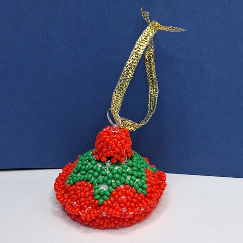Bonnet de noël en perles