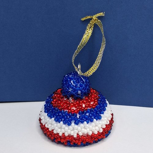 Bonnet de noël en perles