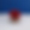 Arbre rouge en perles de rocailles