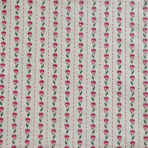 Serviette en papier motif  liberty fleurs  rose