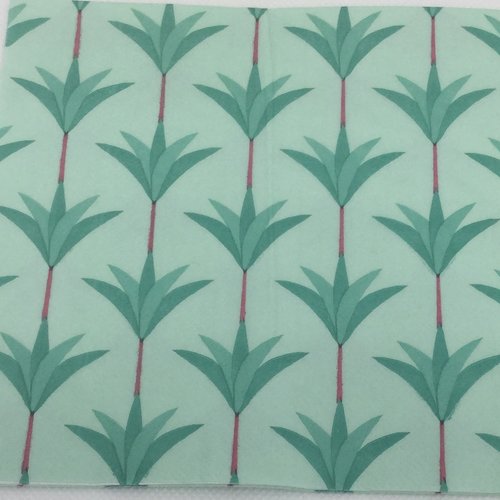 Serviette en papier motif palmiers