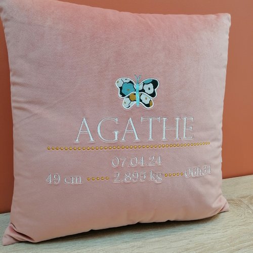 Coussin naissance personnalisé *sur commande*