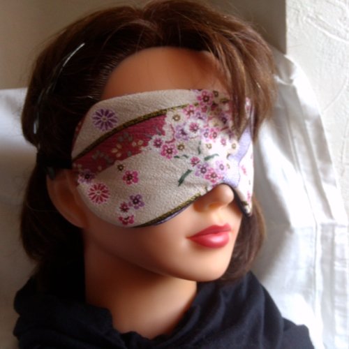 Masque de nuit ou masque de sommeil, protection lumière - tissu japonais