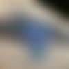 Pendentif mandala huichol camaieu bleu