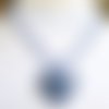 Pendentif labradorite bleue losange