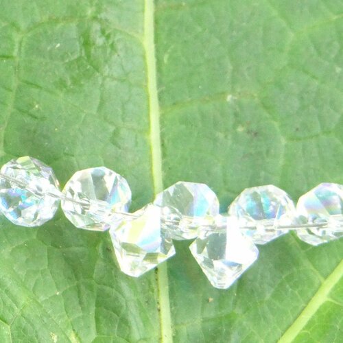 5200 6x4mm CRYSTAL AB 5200 6 CI *** 8 olives Swarovski réf