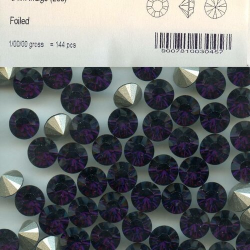 1028 SS34 PL*** 12 strass Swarovski fond conique 7,2mm PROVENCE LAVENDER F