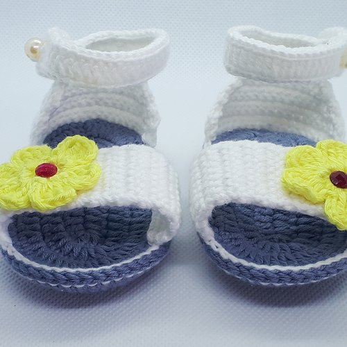 Chaussures Chaussons Sandale Bebe Au Crochet Un Grand Marche