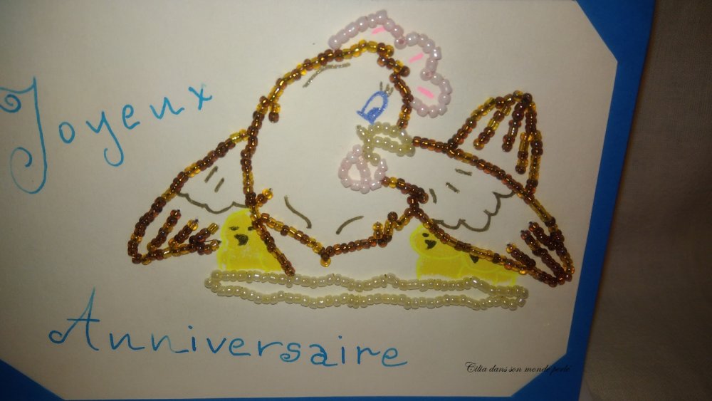 Vendue Reservee Carte Joyeux Anniversaire Poule Et Poussins Un Grand Marche