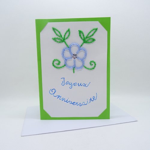 Vendue - carte joyeux anniversaire - fleur