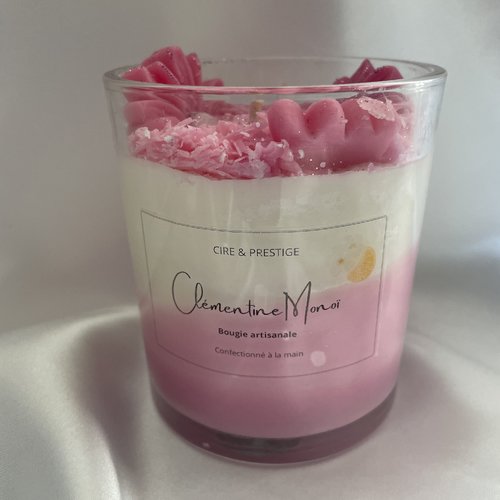 Bougie coulée clémentine monoï