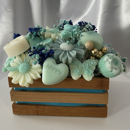 Bouquet parfumé bleu