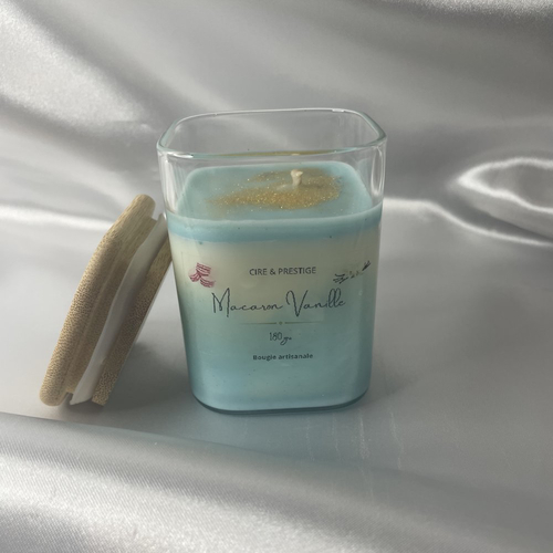 Bougie macaron vanille