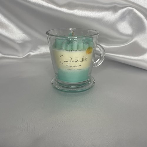 Bougie coulées couché de soleil