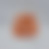 Bonbonnière au crochet - orange chiné - 9x9x13 cm