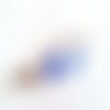 Boucles d'oreille bleues, argent 925 et swarovski sapphire