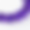 10 perles rondes verre transparent violet tachetées blanc 8x8mm trou 1,5mm