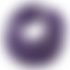 Cordon cuir rond en couleur violet diamètre 2mm, cuir bracelet, collier
