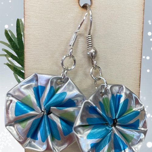 Boucles d oreilles upcycling