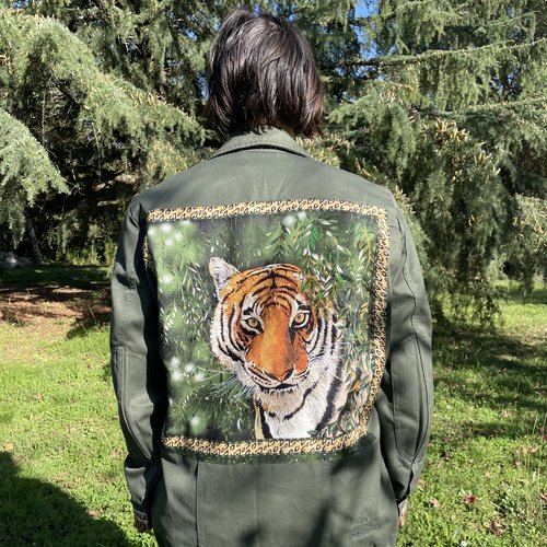 Veste seconde vie brodée taille 38/42