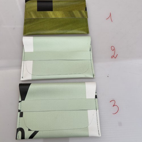 Porté-carte réalisé en bâche publicitaire revalorisée