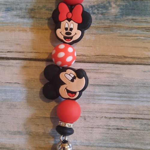 Porte clé mickey et minnie