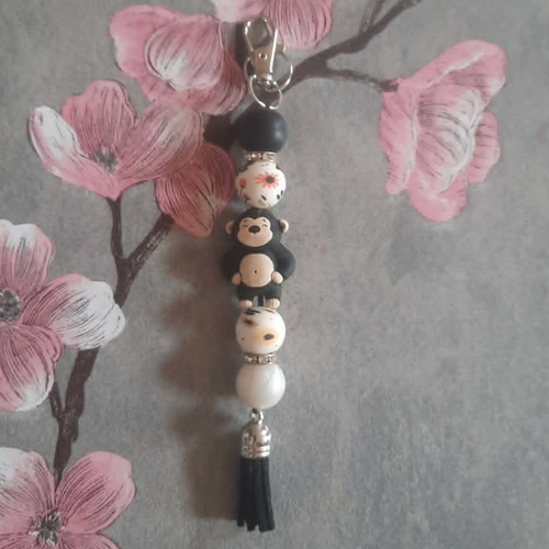 Porte clé  avec petit gorille