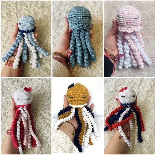 Doudou pieuvre personnalisable