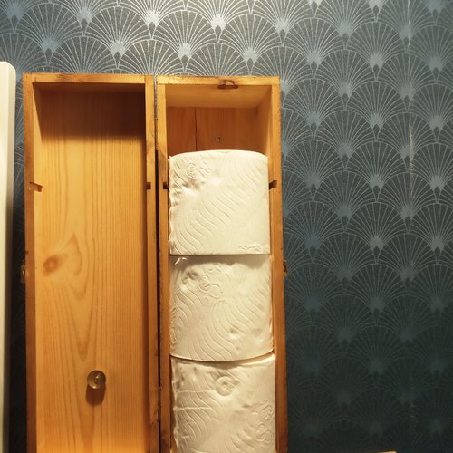 Dérouleur wc / armoire de toilette pour papier toilette