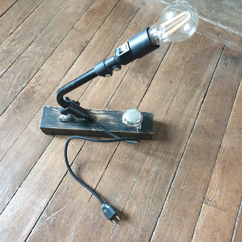 Lampe sonnette look micro