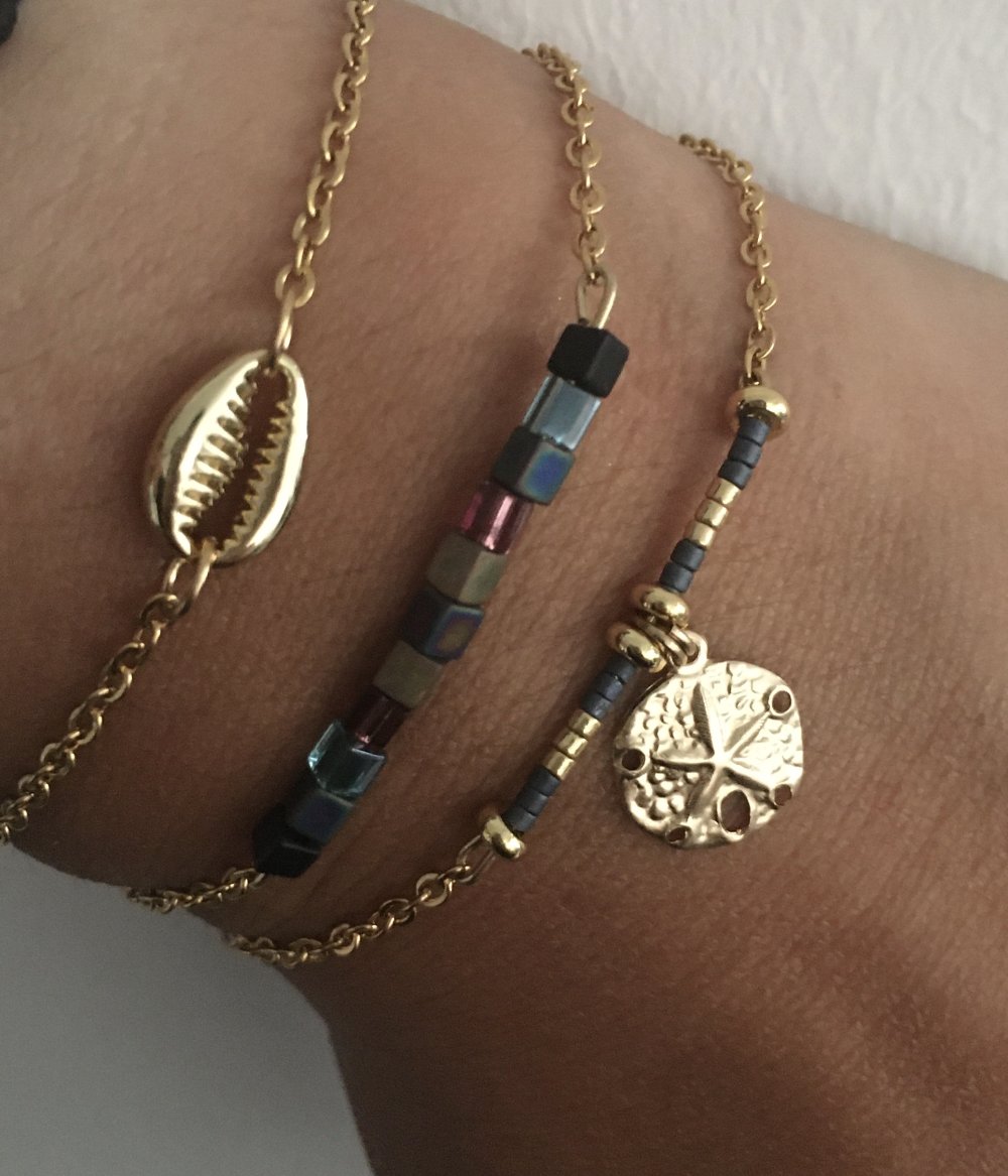 Bracelet palmier, bracelet femme gourmette oeil grec or 24 k, bracelet  doré, idée cadeau, bracelet or, bijoux cadeaux, bijou femme o - Un grand  marché