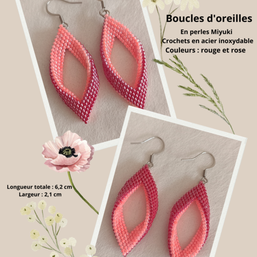 Bouclers d'oreilles gouttes d'amour