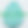1 pendentif howlite goutte turquoise 53x34x10 mm
