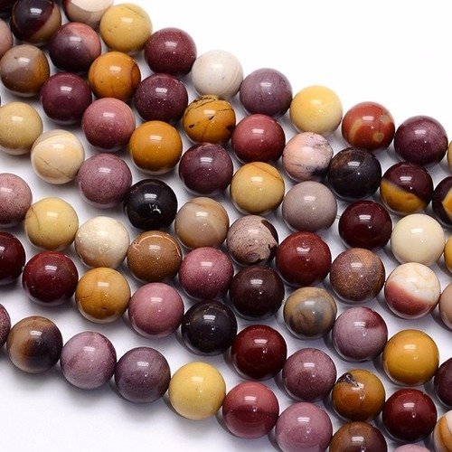 Mookaite naturelle non teint 8 mm 46/48pcs