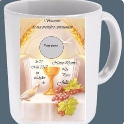 Mug personnalisé en souvenir de la communion