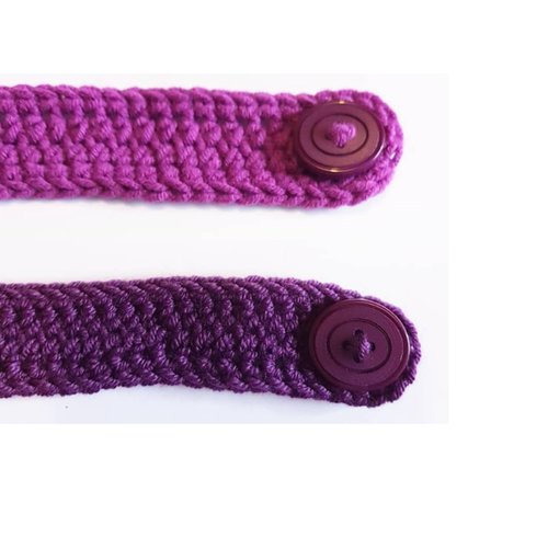 Protège oreilles violet pour masque - lot de deux - attache protection oreille - homme