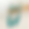 Boucles d'oreilles bohemiennes longue turquoise - bijou boheme