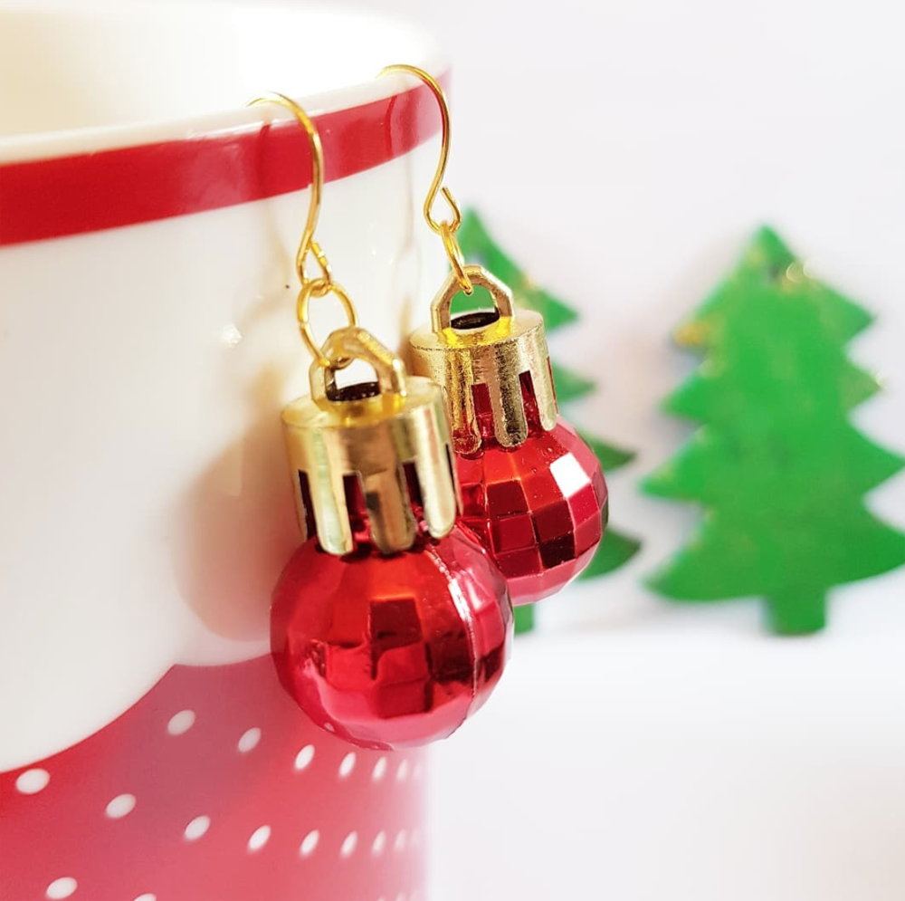 Grelot Boucle Rouge G  Boutique de décorations de Noël en ligne