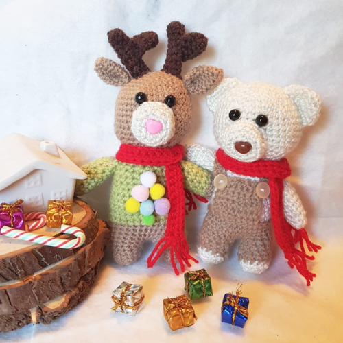 Amigurumi - renne ou our polaire au crochet