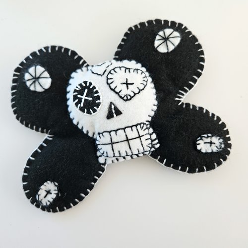 Sugar skull papillon, décoration murale, crâne mexicain