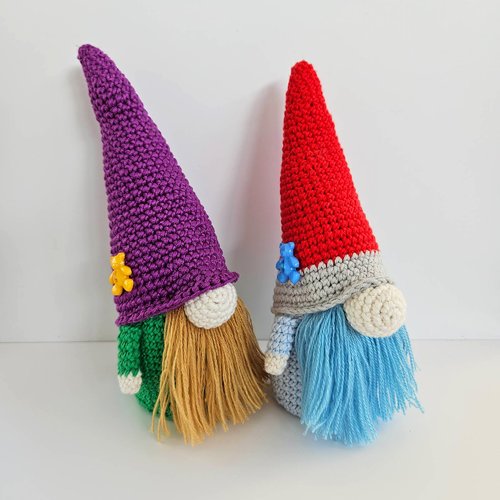Gnome lutin amigurumi - nisse scandinave