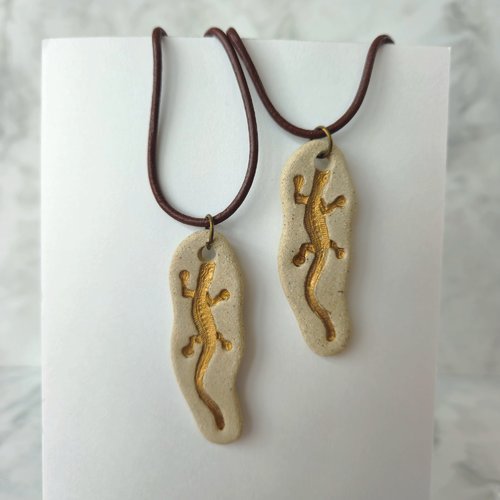 Collier d amitié - duo de colliers lézard pour meilleur ami ou couple - unisexe