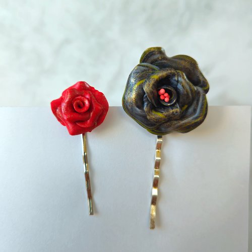 Barrettes de coiffure, bijoux de cheveux - lot de 2