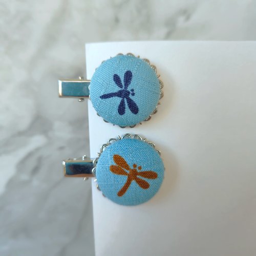 Clips à motifs libellule, barrette clip - lot de 2