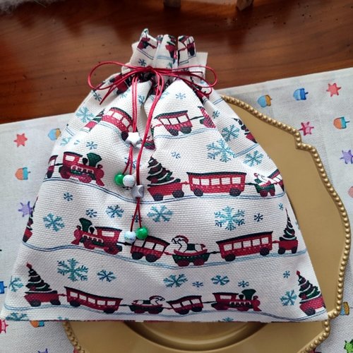 Grande pochette cadeau pour noël, hanouka...