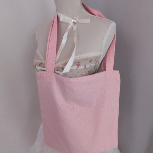 Sac tote bag en tissu piqué de coton