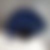 Bel éventail bleu nuit et 'or' qa35
