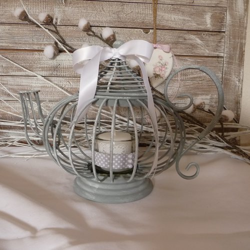 Lampe d'aladin ou cafetière déco, oeufs,bougeoir,plante,originale